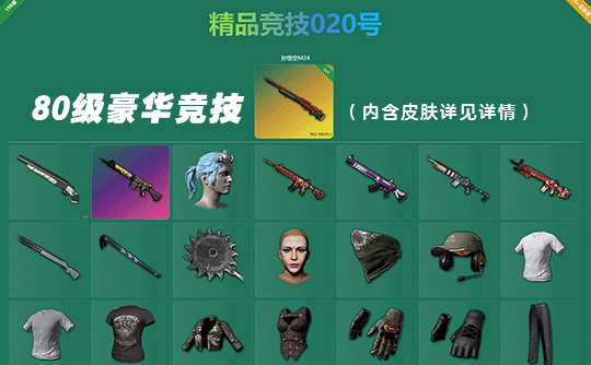【可竞技20】豪华80级+绝版商店皮肤成品号（库存皮肤详见下图）
