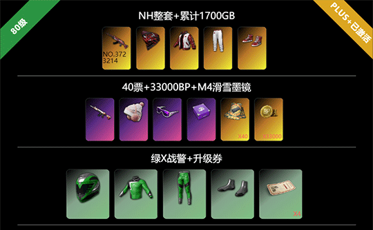 【可竞技】80级豪华版NH滑雪老兵套成品号