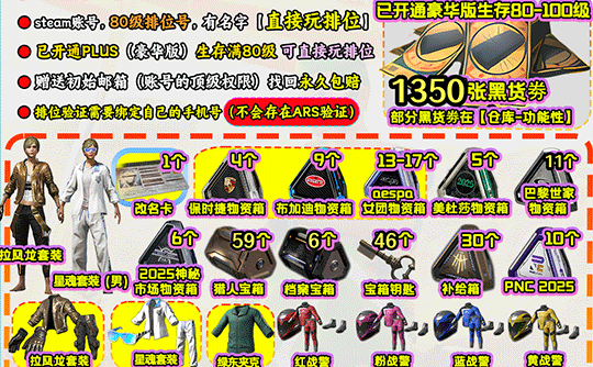 【可竞技】80级豪华版拉风龙+白运动+战警+信条+黑货券成品号